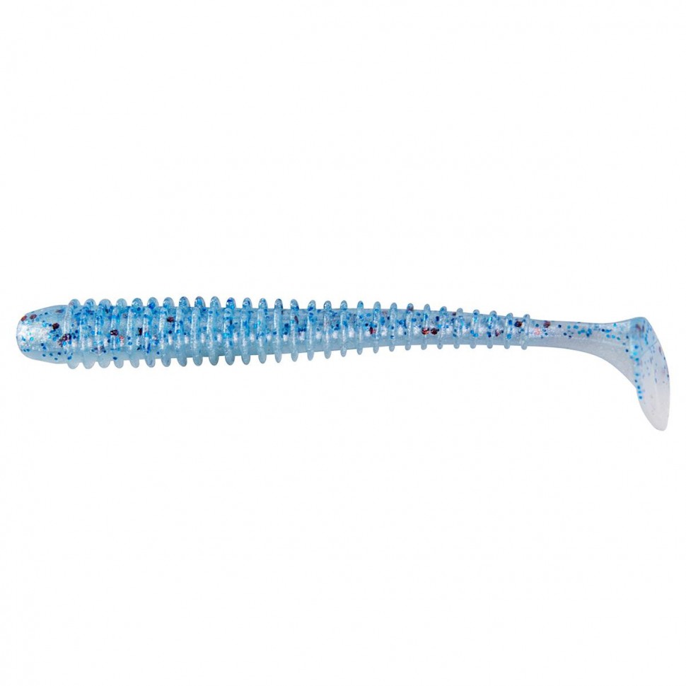 Виброхвост Helios Liny Catcher 2,35"/6 см, цвет Blue Fish 12 шт HS-5-052 , 